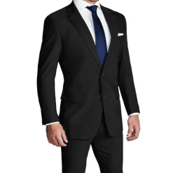 State and Liberty Athletic Fit Stretch Suit - Heathered Black| Suits