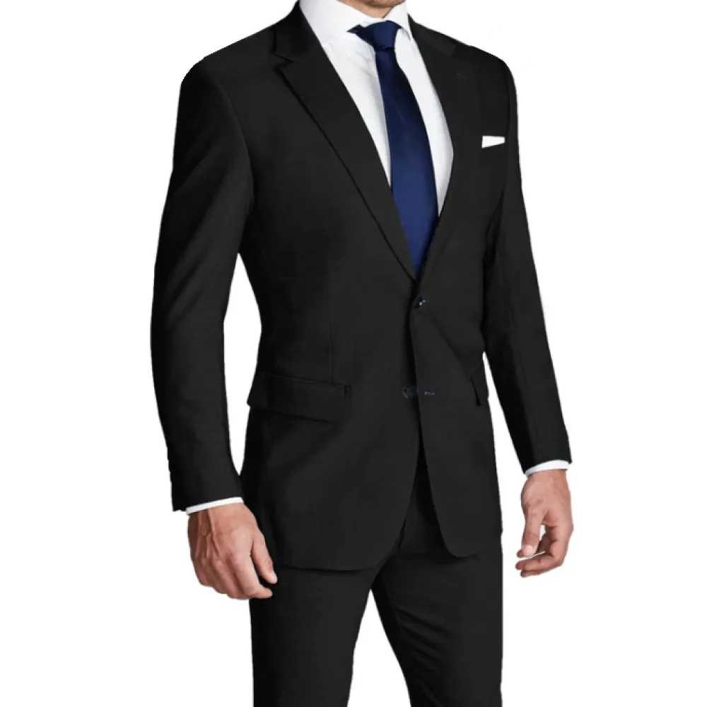 State and Liberty Athletic Fit Stretch Suit - Heathered Black| Suits