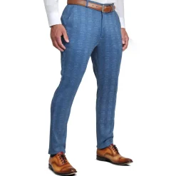 State and Liberty Athletic Fit Stretch Suit - Electric Blue Plaid| Suits