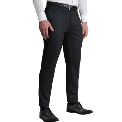 State and Liberty Athletic Fit Stretch Suit Pants - Charcoal Microcheck| Tech Chinos|Suit Pants