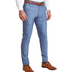 State and Liberty Athletic Fit Stretch Suit Pants - Heathered Light Blue| Tech Chinos|Suit Pants