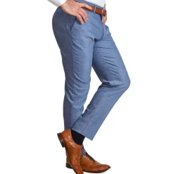 State and Liberty Athletic Fit Stretch Suit Pants - Heathered Light Blue| Tech Chinos|Suit Pants