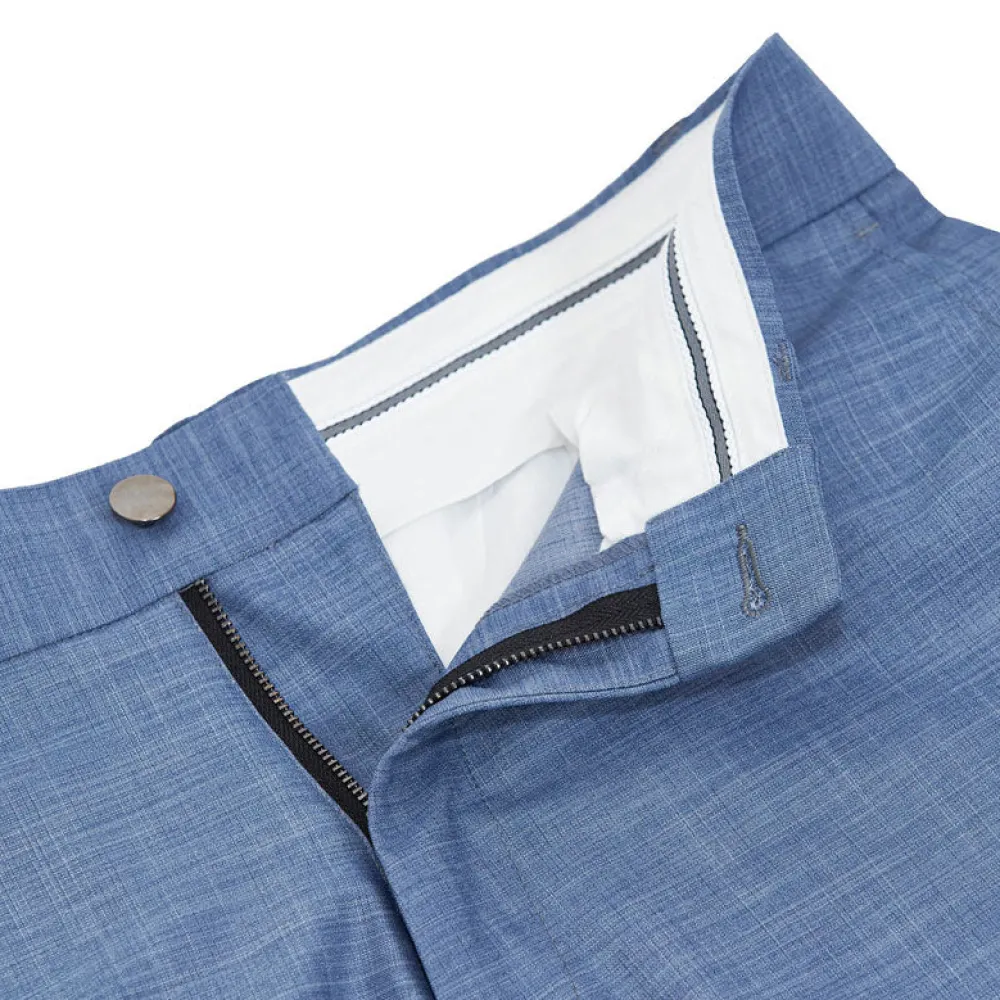 State and Liberty Athletic Fit Stretch Suit Pants - Heathered Light Blue| Tech Chinos|Suit Pants
