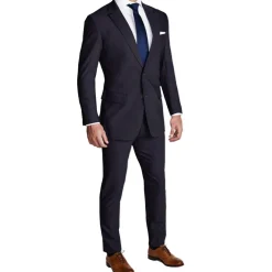 State and Liberty Athletic Fit Stretch Suit - Heathered Midnight Navy| Suits