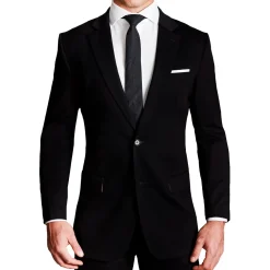 State and Liberty Athletic Fit Stretch Suit - Black| Suits