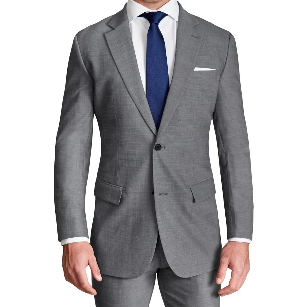 State and Liberty Athletic Fit Stretch Suit - Heathered Grey| Suits