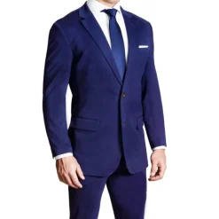 State and Liberty Athletic Fit Stretch Suit - Solid Royal Blue| Suits