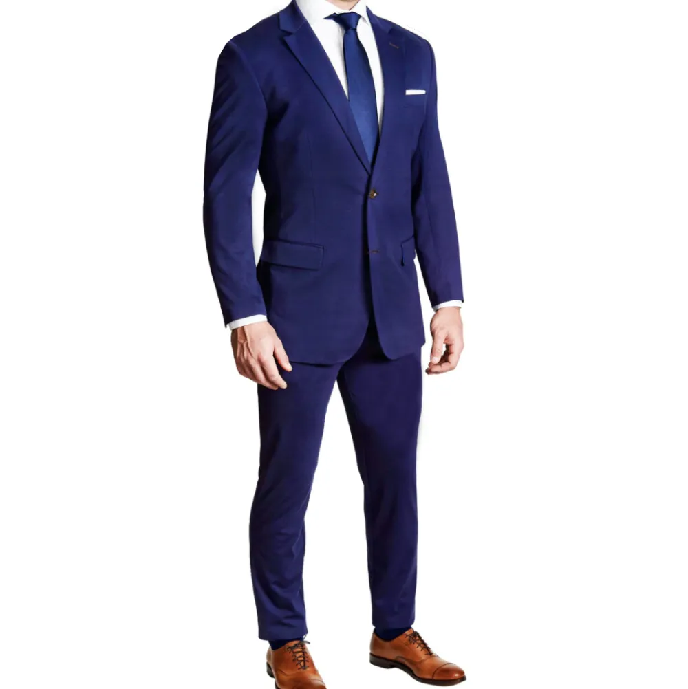 State and Liberty Athletic Fit Stretch Suit - Solid Royal Blue| Suits