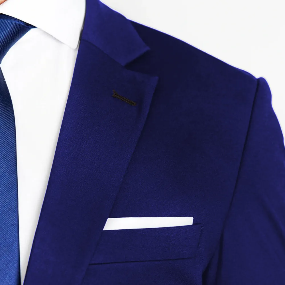 State and Liberty Athletic Fit Stretch Suit - Solid Royal Blue| Suits