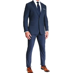 State and Liberty Athletic Fit Stretch Suit - Heathered Navy| Suits
