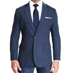 State and Liberty Athletic Fit Stretch Suit - Heathered Navy| Suits