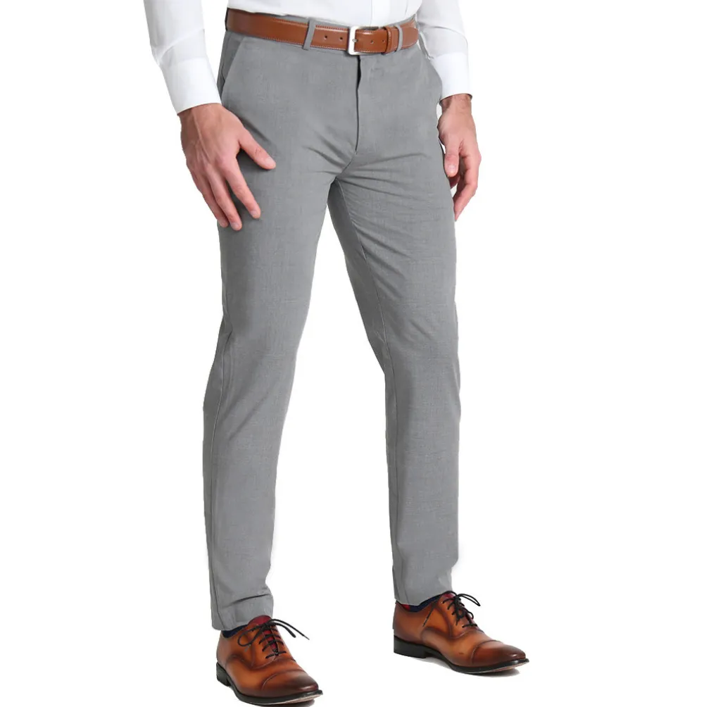 State and Liberty Athletic Fit Stretch Suit - Lightweight Heathered Smoked Grey| Suits