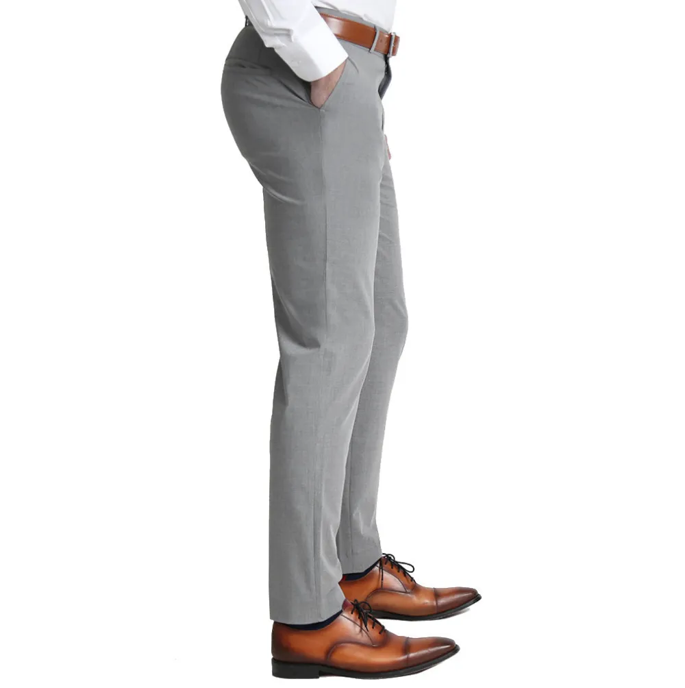 State and Liberty Athletic Fit Stretch Suit - Lightweight Heathered Smoked Grey| Suits