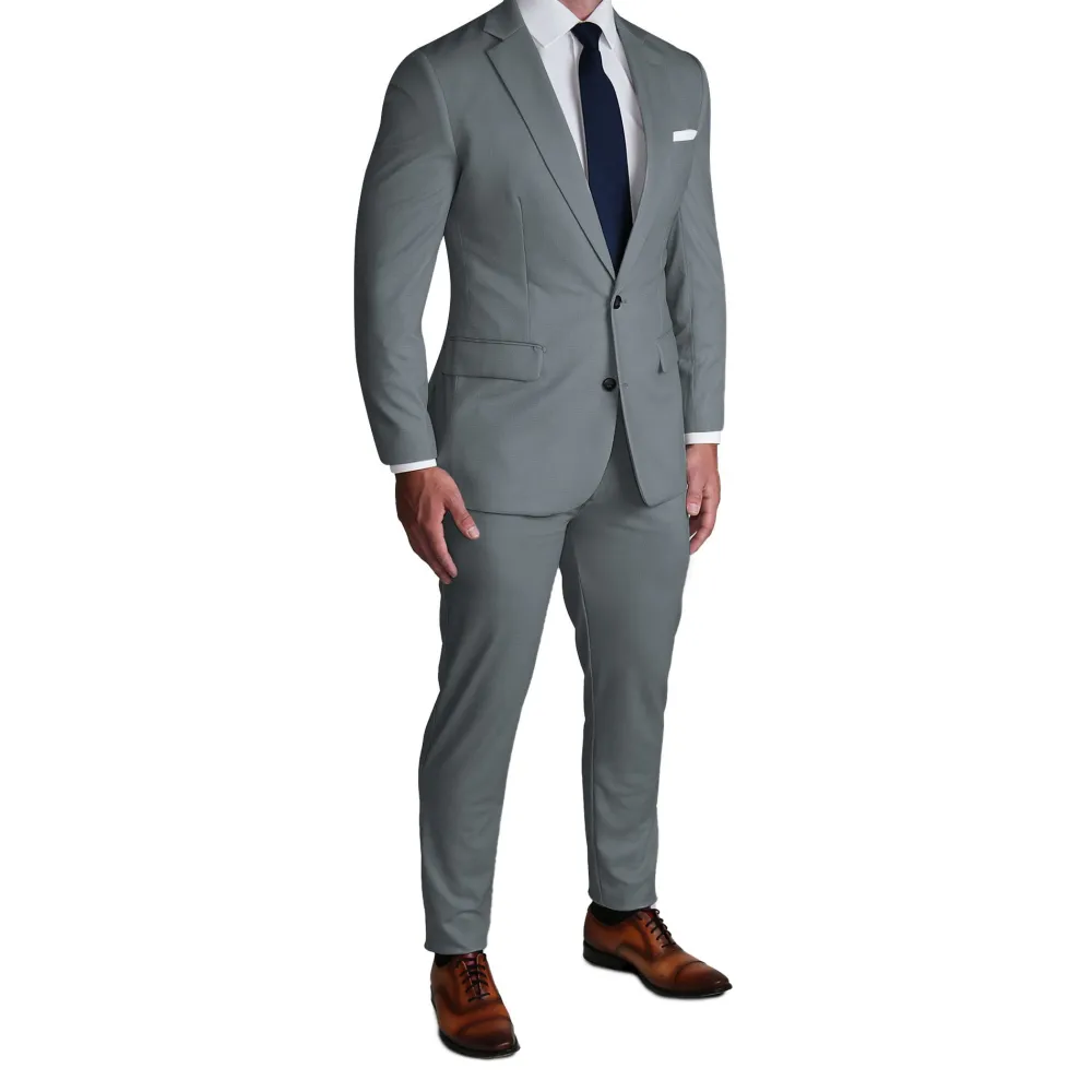 State and Liberty Athletic Fit Stretch Suit - Solid Dusty Sage| Suits