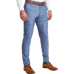 State and Liberty Athletic Fit Stretch Suit - Heathered Light Blue| Suits