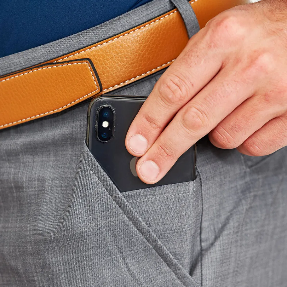 State and Liberty Athletic Fit Stretch Suit Pants - Heathered Grey| Tech Chinos|Suit Pants