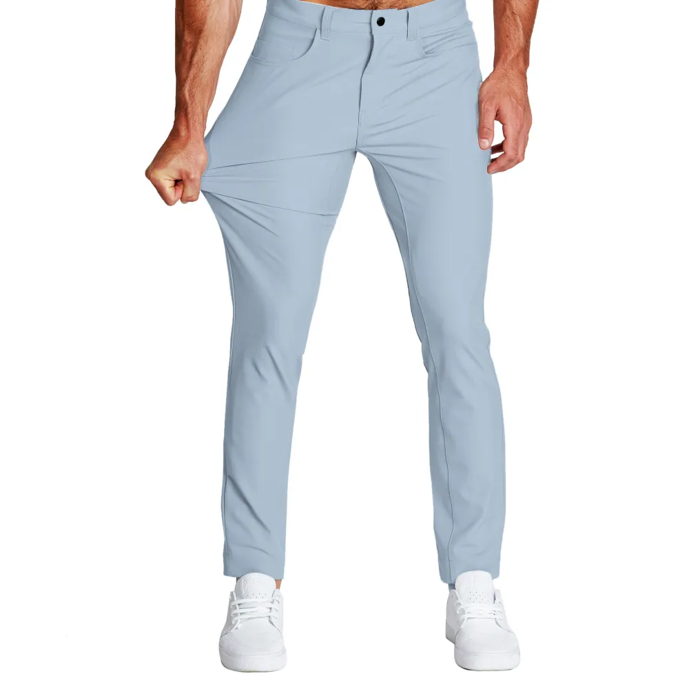 State and Liberty Athletic Fit Stretch Tech Chino - Light Blue| Shorts|Jeans