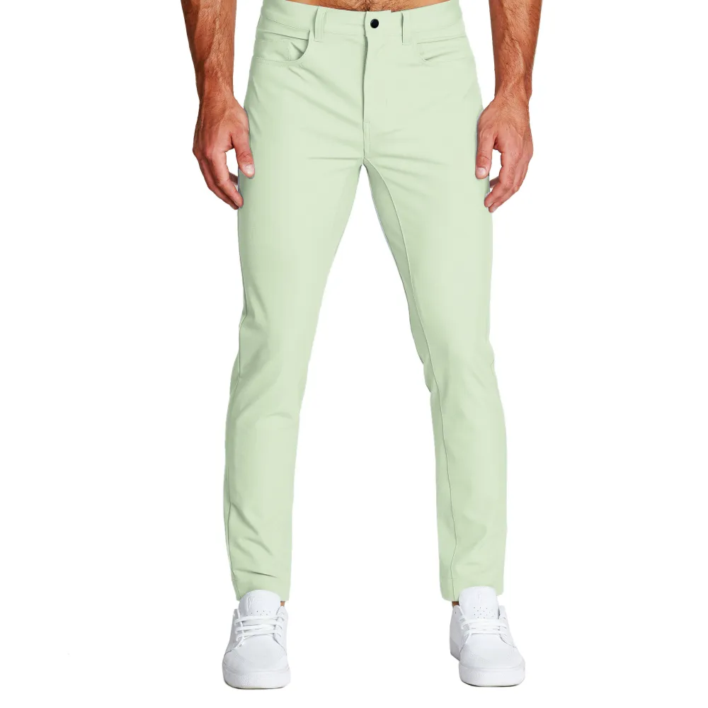 State and Liberty Athletic Fit Stretch Tech Chino - Mint Green| Shorts|Jeans