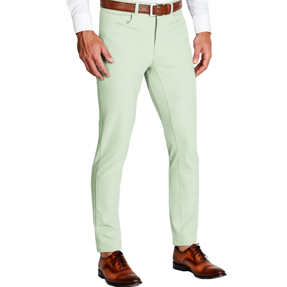 State and Liberty Athletic Fit Stretch Tech Chino - Mint Green| Shorts|Jeans