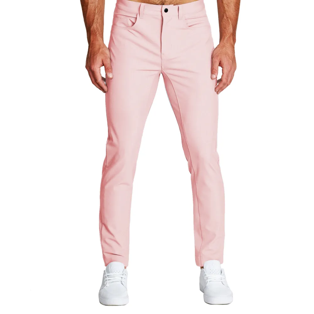 State and Liberty Athletic Fit Stretch Tech Chino - Coral Pink| Shorts|Jeans