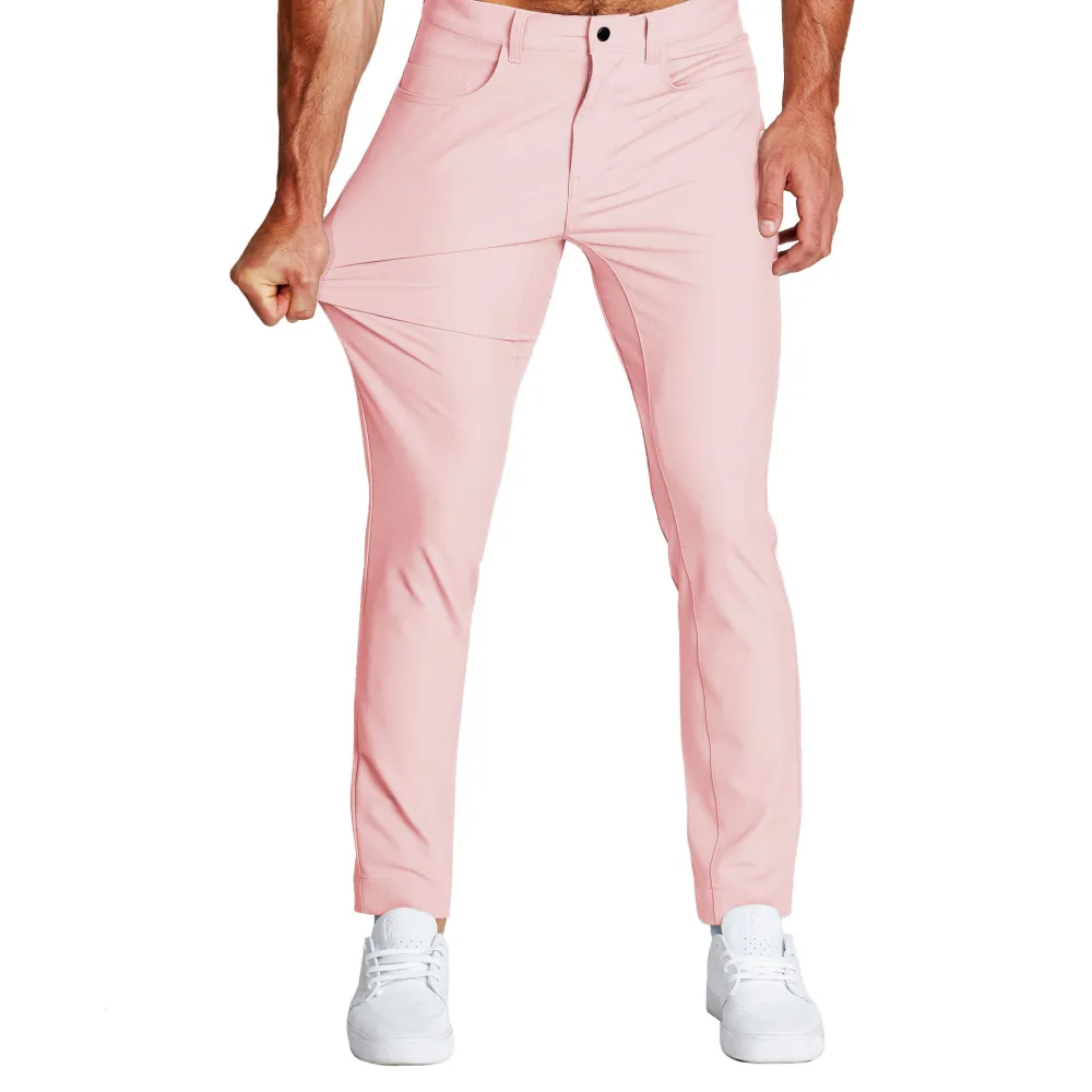 State and Liberty Athletic Fit Stretch Tech Chino - Coral Pink| Shorts|Jeans