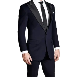State and Liberty Athletic Fit Stretch Tuxedo - Navy with Peak Lapel| Tuxedos|Suits
