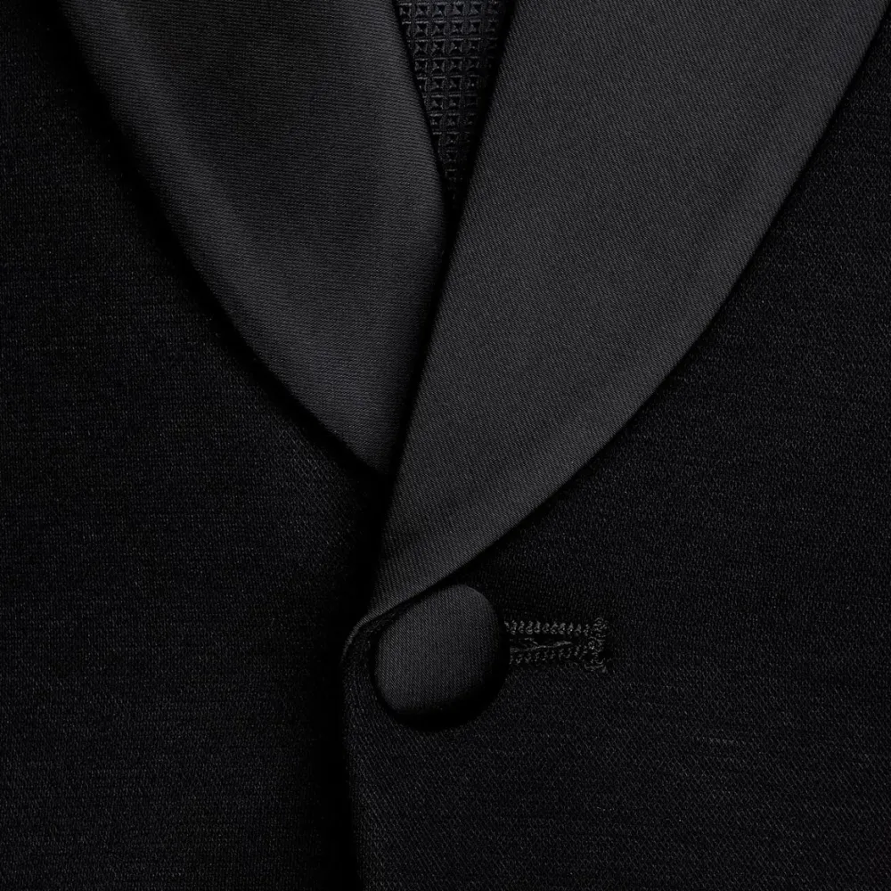 State and Liberty Athletic Fit Stretch Tuxedo - Black with Peak Lapel| Suits|Tuxedos