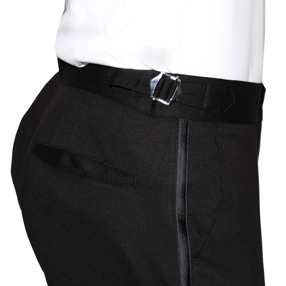 State and Liberty Athletic Fit Stretch Tuxedo - Black with Peak Lapel| Suits|Tuxedos