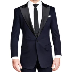 State and Liberty Athletic Fit Stretch Tuxedo Jacket - Navy with Peak Lapel| Tuxedos|Blazers