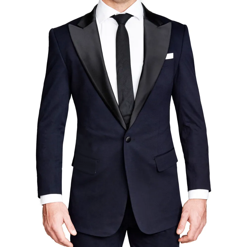 State and Liberty Athletic Fit Stretch Tuxedo Jacket - Navy with Peak Lapel| Tuxedos|Blazers