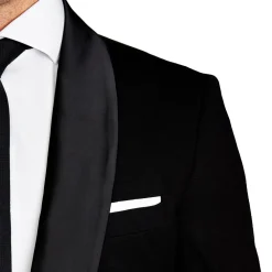State and Liberty Athletic Fit Stretch Tuxedo - Black with Shawl Lapel| Tuxedos|Suits
