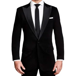 State and Liberty Athletic Fit Stretch Tuxedo Jacket - Black with Peak Lapel| Tuxedos|Blazers