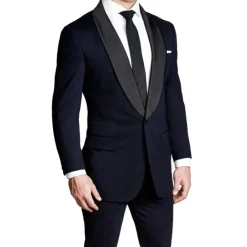 State and Liberty Athletic Fit Stretch Tuxedo - Navy with Shawl Lapel| Tuxedos|Suits