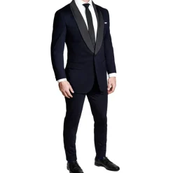 State and Liberty Athletic Fit Stretch Tuxedo - Navy with Shawl Lapel| Tuxedos|Suits
