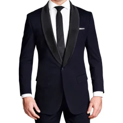 State and Liberty Athletic Fit Stretch Tuxedo Jacket - Navy with Shawl Lapel| Tuxedos|Blazers