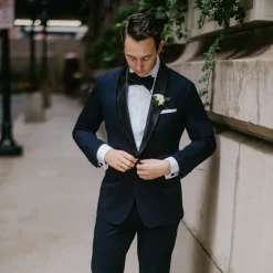 State and Liberty Athletic Fit Stretch Tuxedo Jacket - Navy with Shawl Lapel| Tuxedos|Blazers