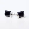 State and Liberty Black Square Cuff Links| Accessories