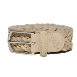 State and Liberty Braided Suede Belt - Tan| Accessories