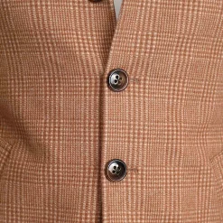 State and Liberty Bronze Plaid Open Button Overcoat| Coats & Jackets