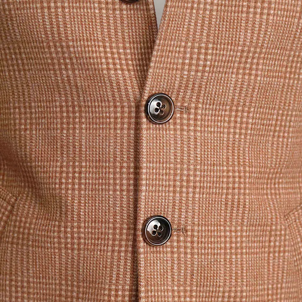 State and Liberty Bronze Plaid Open Button Overcoat| Coats & Jackets