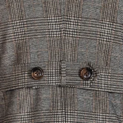State and Liberty Brown Plaid Double-Breasted Overcoat| Coats & Jackets