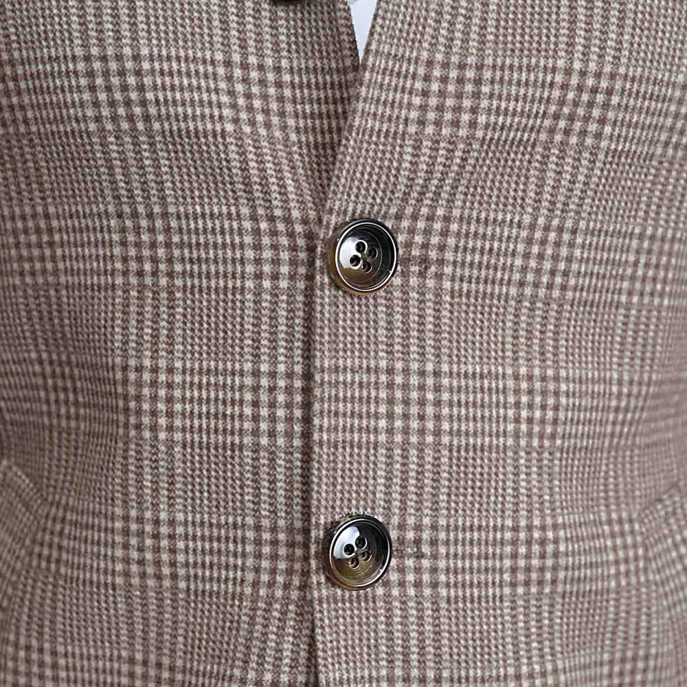 State and Liberty Brown Plaid Open Button Overcoat| Coats & Jackets