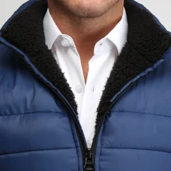 State and Liberty Down Puffer Vest - Navy| Coats & Jackets