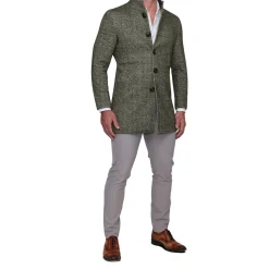 State and Liberty Green Herringbone Overcoat| Coats & Jackets