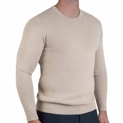 State and Liberty Heavy Knit Crewneck - Tan| Quarter Zips & Hoodies|Casual Long Sleeves
