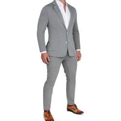 State and Liberty Knit Chino - Light Grey| Tech Chinos|Suit Pants