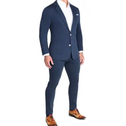 State and Liberty Knit Chino - Navy| Tech Chinos|Suit Pants