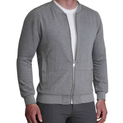 State and Liberty Knit Stretch Bomber - Grey| Coats & Jackets