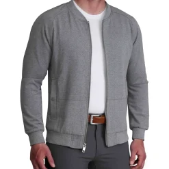 State and Liberty Knit Stretch Bomber - Grey| Coats & Jackets