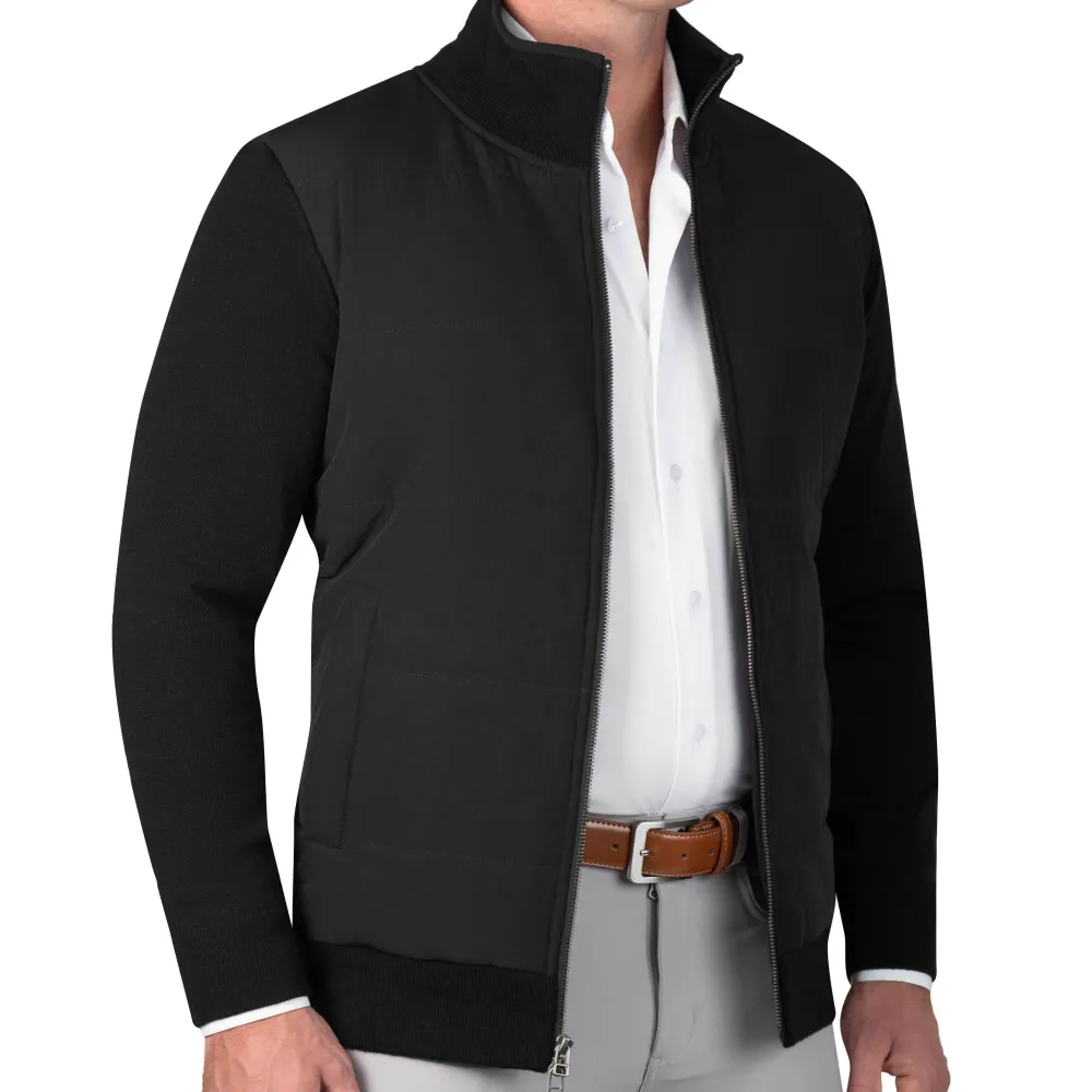 State and Liberty Knit Zip Jacket - Black| Coats & Jackets